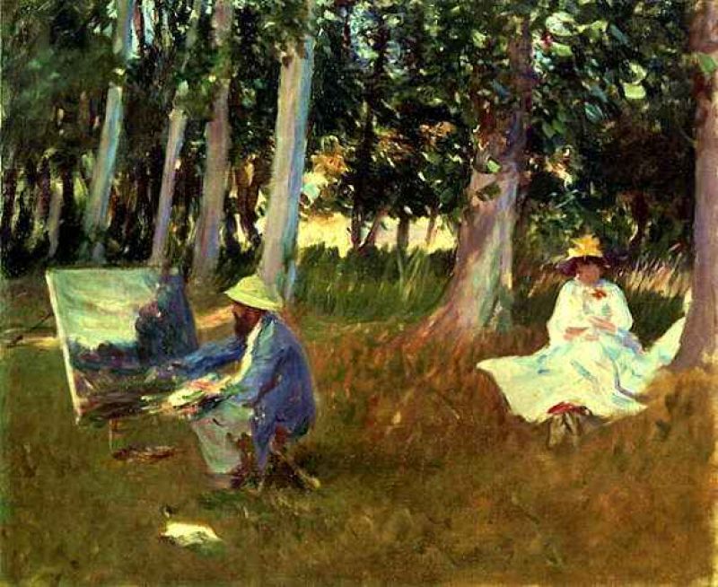 sargent john singer - claude monet painting at the edge of a wood [1887].jpg
